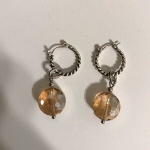 Brighton pink crystal earrings